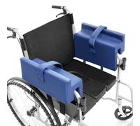 wefaner 1 par de almohadillas impermeables para reposabrazos con canaletas de espuma para apoyo lateral - Estabiliza el tronco y controla la inclinación en sillas de ruedas