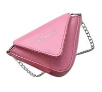Wefdfsy Bolso de hombro en la, bolso de de cuero - Pequeña cadena de embrague Triángulo de bolso con forma de - Fanny Pack Shoulder Bag para mujeres, niñas, novia, hermana