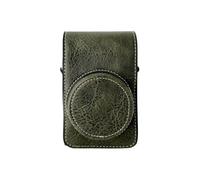 wefenad - Funda de piel sintética para cámara digital con correa de hombro extraíble compatible con GR2/GR3/GR3X G7X2/G7X3 RX100/ZV1/LX10/SX740/ZR1000/CCD, Green