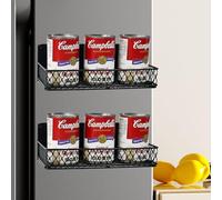 WEFHEF 2PCS Estantería Magnética para Especias, Organizador Magnético de Especias de Metal con Imanes Fuertes, Especieros para Cocina Magnético Sin Perforación para Nevera (24 * 11 * 8cm)