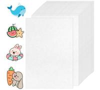 WEFHEF 30PCS Papel Termoretractil A4, Láminas de Plástico Mágico Imprimible y Transparente, Plastico Magico Horno 29 x 20cm, Hojas Termorretráctiles a4 para Manualidades, Colgantes, Llaveros