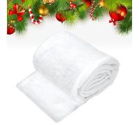 WEFHEF Manta de Nieve, Alfombra de Nieve Artificial de Algodón, Nieve Artificial Decoracion Navidad, Manta de Nieve Navideña, Alfombra Blanca Nieve para Decoración de Navidad (0.4m*1.5m)