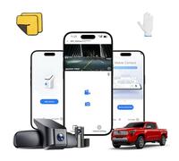 Wefoka Cámara de salpicadero 4K adecuada para Toyota Tacoma 2024-2025 SR SR5 TRD Sport Pre-Runner Off Road Limited y Tacoma Hybrid, aspecto OEM, video UHD 2160P, WiFi y aplicación, grabación en bucle