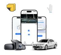 WEFOKA Cámara frontal 4K + trasera 1080P para Toyota Camry Hybrid LE SE XLE XSE (HD2-06090), aspecto OEM integrado, WiFi y aplicación, video HD dual, grabación en bucle, sensor G, fácil de configurar