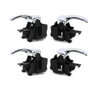 WEFOLCC Cubierta cerradura manija puerta interior automóvil delantera trasera izquierda derecha para Nissan para Navara D40 para Pathfinder R51 2004-2014 (1 Set 4pcs)