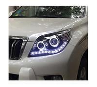 WEFOLCC Faros Delanteros Para Toyota Para Prado LC150 2010-2013 Luces LED DRL Con Diseño Angel Eyes(Low beam LED)