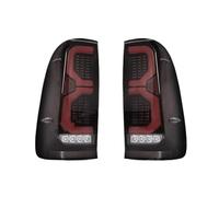 WEFOLCC Para Toyota Para Hilux Vigo 2004 2005 2006 2007 2008 2009 2010 2011-2015 1 Par De Luces Traseras LED De Freno Luz De Señal De Giro Y Marcha Atrás (Smoke Black shell A)