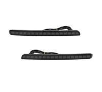 WEFOLCC Reflector De Parachoques Trasero LED Para Toyota Para Corolla Hatchback 2019 2020 2021 2022 Luces Traseras De Freno Con Señal De Giro Secuencial (Smoked lens)