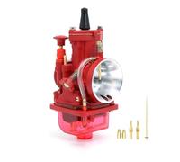 WEFOLCC Rrd Negro 21 24 26 28 30 32 34mm Carburador Moto Racing para Mikuni PWK 2T 4T Carb para OKO 2T 4T Motorcycle Carb Accesorios Motocicletas(Red 26mm)