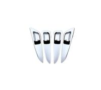 WEFOLEN Embellecedor Marco Cubierta Cuenco Para Manija Puerta Interior Coche Para Mitsubishi Para Eclipse Para Cruz 2018 2019 Tirador Puerta Interior Coche(ABS Chrome)