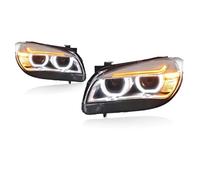 WEFOLEN Faro Coche Faros LED Coche Luces Diurnas Intermitentes Dinámicos para B&MW X1 E84 2010 2011 2012 2013 2014 2015(1 Pair)