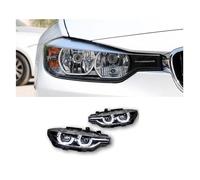 WEFOLEN Faro Coche para B&MW F30 2012-2019 2013 2014 2015 2016 2017 2018 F31 Faro Delantero para Coche DRL LED Señal Proyector Lente Faro(1 Pair)