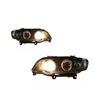 WEFOLEN Faro Coche para B&MW X5 E53 1998 1999 2000 2001 2002 2003 Kit De Lentes De Proyector Faros Delanteros LED De Coche(Yellow Light)