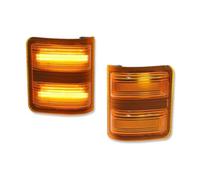 WEFOLEN Intermitente Lateral LED Amarillo Ámbar Para Ford F250 F350 F450 F550 2008-2016 Indicador Espejo Lateral(Yellow Lens Amber)