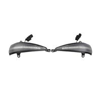 WEFOLEN Intermitentes LED Dinámicos Espejos Laterales Para Civic 8.º MK8 Hatchback 3D 5D 2005-2012 FN2 FN FK Indicador Espejo Lateral(Black)