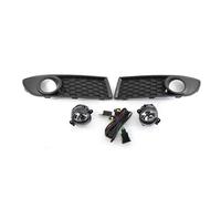 WEFOLEN Luces Antiniebla Para VW Para Polo Gti 2005-2009 Cubierta Parrilla Luz Antiniebla Delantera Rejilla Parachoques Inferior Con Faros Antiniebla 6Q0853666G 6Q0853665E