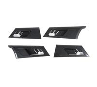 WEFOLEN Manija Puerta Interior Coche Fibra Carbono ABS Cubierta Cuenco Embellecedora Para Mitsubishi Para Outlander 2022 2023 2024+ Tirador Puerta Interior Coche
