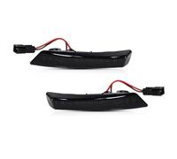 WEFOLEN Para Chrysler Para Town & Para Country 2008-2016 Luz Indicadora Dinámica Ámbar Espejo Lateral Indicador Espejo Lateral(Black Lens Amber)