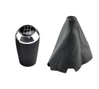 WEFOLEN Para MAZDA 3 BK BL 5 CR CW 6 II GH CX-7 ER MX-5 NC III 23 MT Brazo Palanca Cambios De Cuero Bola De Cuero 5 6 Velocidades Perilla Cambio Marchas(5 Speed-Silvery set)