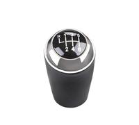 WEFOLEN Para Mazda 3 BK BL CW 6 5 3 CX-7 Mx-5 5/6-velocidades Pomo Palanca Cambios Cuero Brazo De Palanca De Cambios Cabeza Esférica Pomo Cambio Coche Negro(6 Speed)