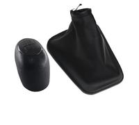 WEFOLEN Para Mercedes Para Benz Para Sprinter 2000 2001 2002 2003 2004 2005 Negro Y Cuero Pomo De La Palanca De Cambios Gaitor Boot Cover(Black set)