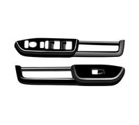 WEFOLEN Para N-BOX 2024 RHD Panel Interruptor Ventana Coche Embellecedor Cubierta Reposabrazos Puerta Tirador Puerta Interior Coche(Bright Black)