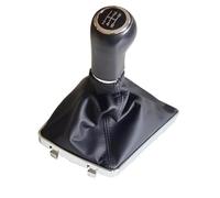 WEFOLEN Para OPEL Para ASTRA III H 1.6 Para VAUXHALL 2004 2005 2006 2007 2008 2009 2010 Pomo De Palanca De Cambios De 5/6 Velocidades Cubierta De Fuelle(5 R-Black)