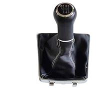 WEFOLEN Para OPEL Para ASTRA III H 1.6 Para VAUXHALL 2004 2005 2006 2007 2008 2009 2010 Pomo De Palanca De Cambios De 5/6 Velocidades Cubierta De Fuelle(R 6-White)