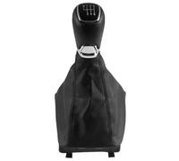 WEFOLEN Para Skoda Para Octavia A7 Mk3 2014 2015 2016 2017 5 6 Velocidades Pomo Palanca Cambios Cuero Coche Giator Funda Maletero Palanca Cambios Handball(ABS 6 speed)