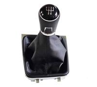 WEFOLEN Para VW Para Golf 7 MK7 2013 2014 2015 2016 2017 Pomo De Cambio De Marchas MT De 5 6 Velocidades Con Funda De Polaina Completa HandBall(5 Speed)