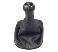 WEFOLEN Para VW Para Passat B5 B5.5 1997-2005 5/6 Velocidad Manual Coche Styling Pomo Palanca Cambio Polaina Bota Cubierta Negro Beige(Black 5 Speed)
