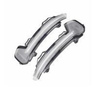 WEFOLEN Para VW Para Tiguan MK2 2017 2018 2019 2020 Para Touareg MK3 Intermitentes LED Dinámicos Espejos Indicador Espejo Lateral(Crystal shell)