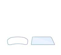 WEFOLEN Película Protectora De Pantalla Táctil Completa Instrumentos De Navegación Coche Vidrio Templado para B&MW Serie 4 G22 G23 G26 MK2 2021 2022 Protector Pantalla para GPS(Low Match 1set)