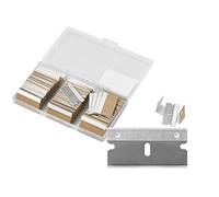 WEGAZ-100PCS Single Edge Razor Blades,Industrial Safety Razor Blades,Individually Packed, Used for Scrapers and Cutting Tools