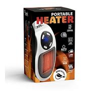 WeGeek ELECTRONICS, calentador eléctrico de infrarrojos con conexión directa a la toma y calentamiento rápido. 500W, apagado automático, temporizador, máximo silencio. el color blanco