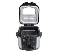 WeGeek, Freidora eléctrica, 1600 W, 3 L, filtro de carbono, cesta extraíble, cuerpo de acero