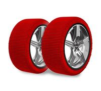 WeGeek, SERIE ACTIVE. Par de calcetines de nieve para coches, SUVs, 4×4s. Nueva HOMOLOGACIÓN EUROPEA EN 16662-1 que unifica los calcetines de nieve con las cadenas de nieve. TALLA XS. Montaje 2min.