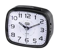 WeGeek - Trevi SL 3054 Reloj de Cuarzo con Alarma, Gran Esfera, botón Snooze/Light, Movimiento silencioso Sweep, Negro
