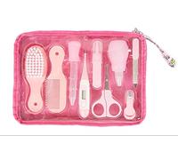 Wegeit Juego de cuidado para bebé, con Digital Termómetro, aspirador nasal, bolsa (Azul y rosa) rosa Rosa