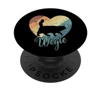 Wegie Cat, Gato de los Bosques de Noruega PopSockets PopGrip Adhesivo