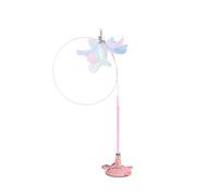WEGJYKY Colorido Juguete de Gato en Forma de Pluma Mango cómodo Interactive Fluffy Feather Kitten Play con Wand Wand Wand Base Base Funny Stick For Black