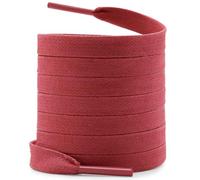 WEGOODZF Cordones planos encerados para zapatos: 2 pares de cordones de cera de algodón de 8 mm de ancho para botas, 03 Rojo, 43 inch (110CM)