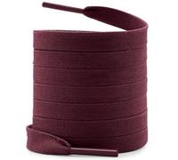 WEGOODZF Cordones planos encerados para zapatos: 2 pares de cordones de cera de algodón de 8 mm de ancho para botas, 04 rojo vino, 51 inch (130CM)
