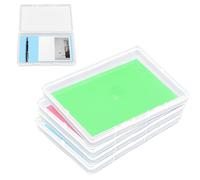 WEGREAT 4 cajas de almacenamiento portátiles A4: cajas transparentes para documentos, organizadores transparentes A4 para documentos, álbumes de recortes, cartas, revistas, apilables,