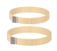 WEGREAT Juego de Bastidores de Bordado: 10 Piezas 20/23 cm Marco de Bambú, Aro de Madera para Punto de Cruz y Costura a Mano