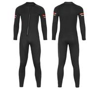 WEHAM Traje de Neopreno con Capucha de Neopreno de 3mm para Hombre, Cierre Frontal de Cuerpo Completo para Mantener el Calor Traje de Buceo Subacuático Surf Pesca submarina,Negro,XXL