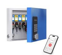 WeHere Caja de Bloqueo Con Tecnología de Contraseña de Una Sola Vez (16 Llaves), Múltiples Modos de Desbloqueo: Control Remoto de Aplicación, Contraseña, Bluetooth