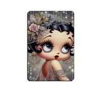 WEHGE Betty Boop - Póster de anime de película vintage con 16 pósteres retro de metal, arte elegante, pintura de hierro, bar, cueva de personas, cafetería, garaje familiar, póster decorativo de pared,