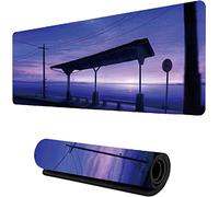 Wehilion Alfombrilla de ratón XXL para Videojuegos, 900 x 400 x 3 mm, Alfombrilla de Escritorio con Bordes cosidos, Alfombrilla de ratón con Mapa de Paisaje de Anime HD para Juegos, Oficina y hogar