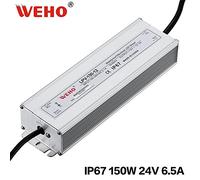 WEHO IP 67 - Controlador LED de 150 W, 24 V, Impermeable, Salida única, LPV-150-24, 6,5 A